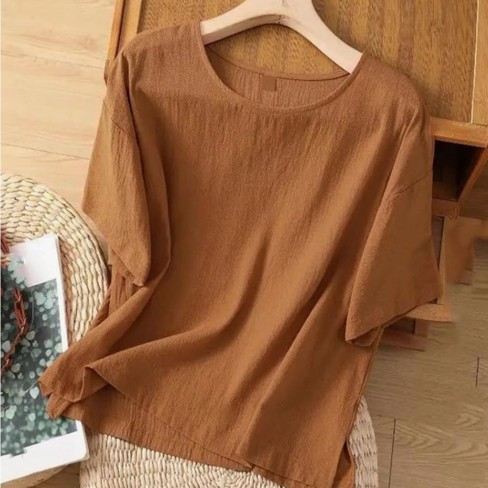 Casual Brown Women's Top